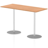 Dynamic Italia 1800 x 800mm Poseur Rectangular Table Oak Top 1145mm High Leg ITL0314 DD